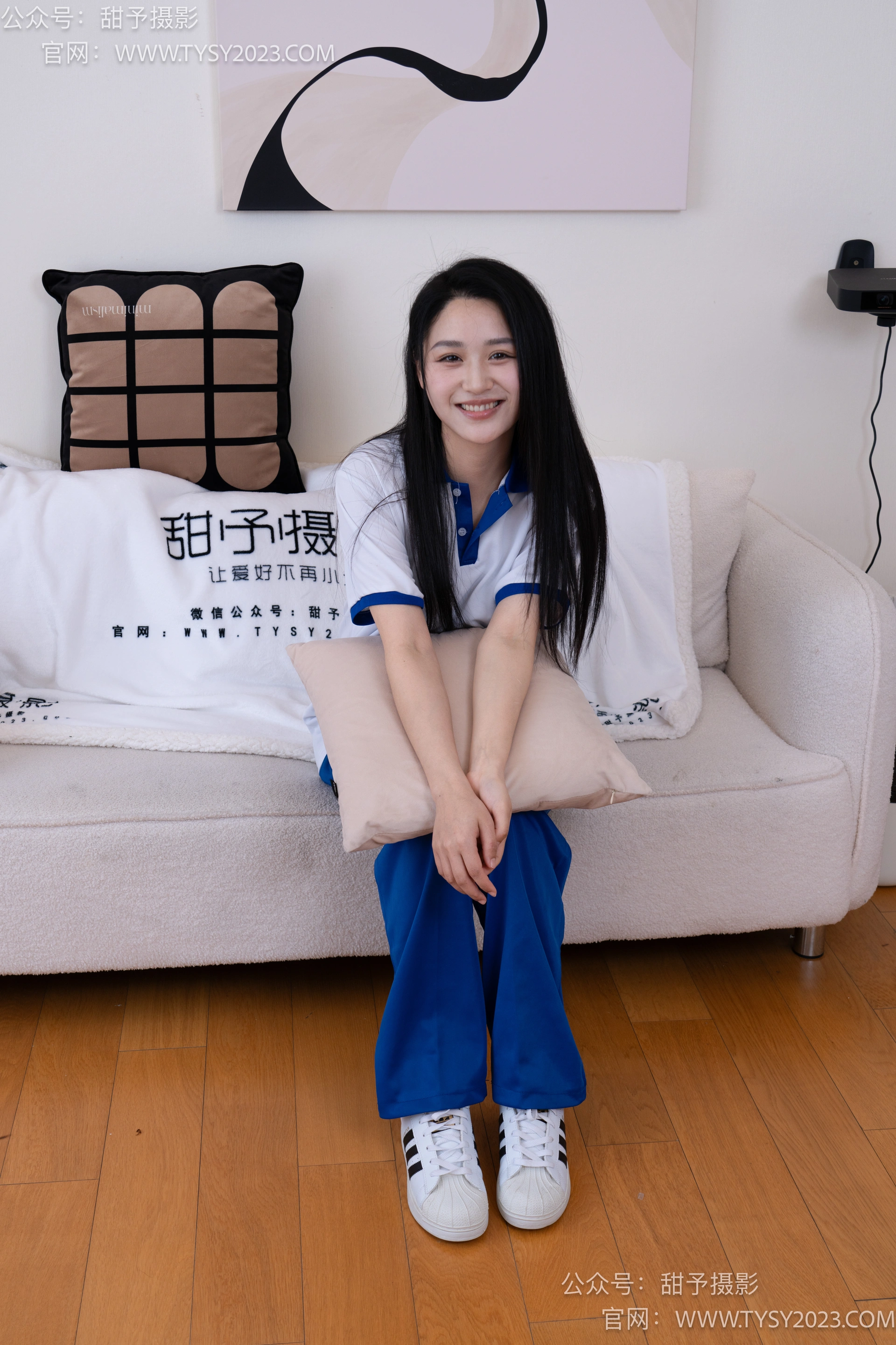 甜予摄影 No.102 澜澜-板鞋、白棉袜、肉丝（脚尖微加固款） 2